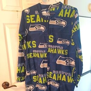 *2/$20* NFL Seattle Seahawks Fleece Onesie Pajamas Unisex L